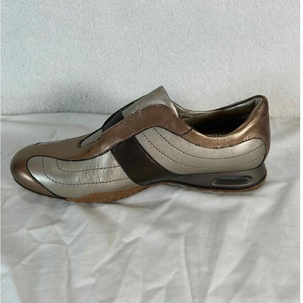 Cole‎ Haan Metallic Brown Slip On Comfort Walking Shoes Casual Everyday Size 7.5